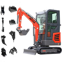 CE EURO 5 EPA Mini Excavator Manufacturer Customize Small Digger Price Multifunctional Cheap Price Mini Excavator Machine bagger