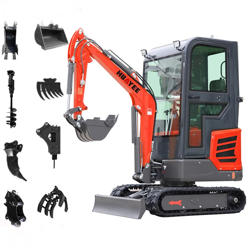 CE EURO 5 EPA Mini Excavator Manufacturer Customize Small Digger Price Multifunctional Cheap Price Mini Excavator Machine bagger