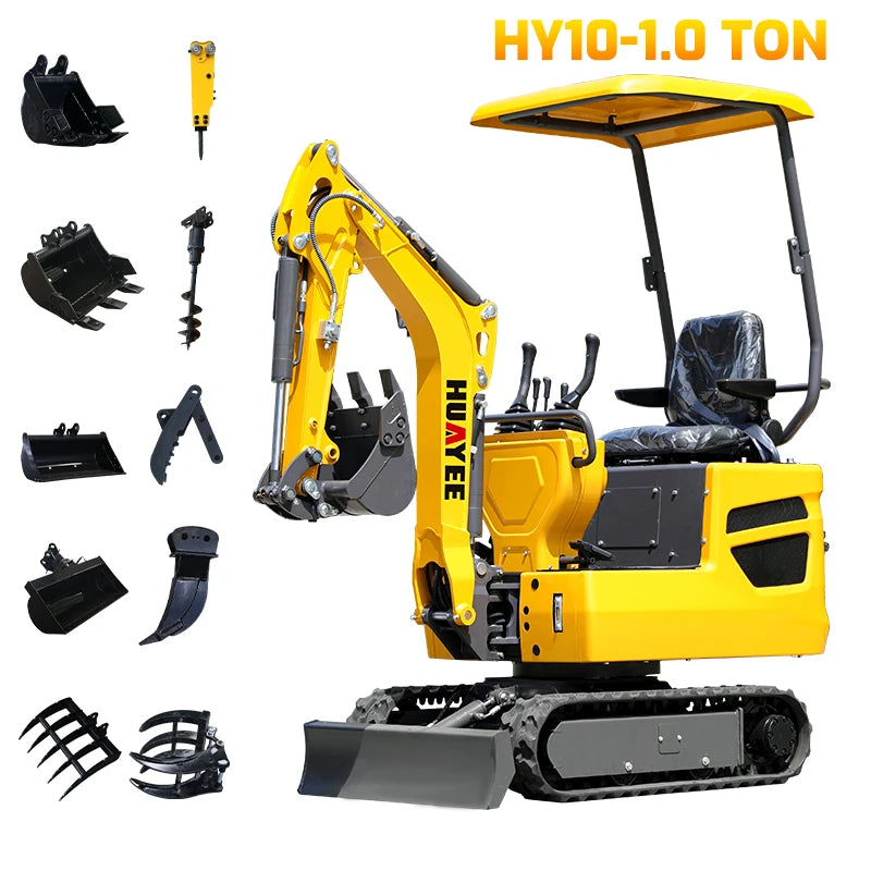 CE EURO 5 EPA Mini Excavator Manufacturer Customize Small Digger Price Multifunctional Cheap Price Mini Excavator Machine bagger
