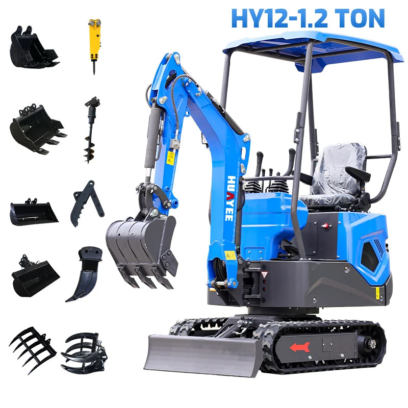 CE EURO 5 EPA Mini Excavator Manufacturer Customize Small Digger Price Multifunctional Cheap Price Mini Excavator Machine bagger