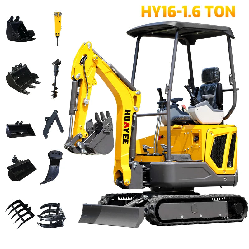 CE EURO 5 EPA Mini Excavator Manufacturer Customize Small Digger Price Multifunctional Cheap Price Mini Excavator Machine bagger